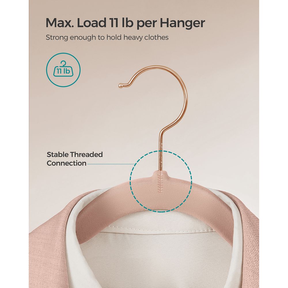 SONGMICS Velvet Hangers 
