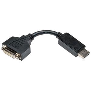 Tripp Lite 6in Displayport to DVI Adapter Video Converter DP-M to DVI-I-F 6" 