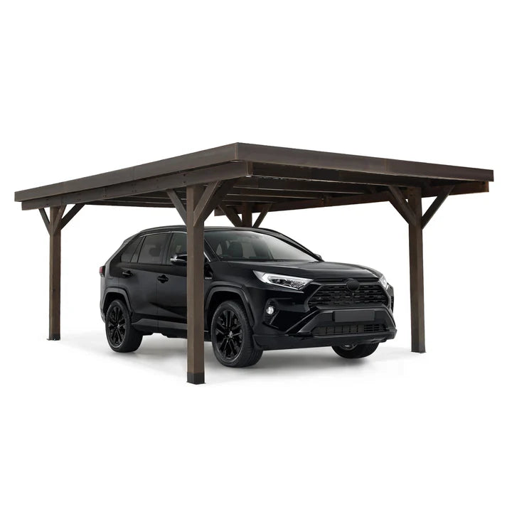 YODOLLA 12' x 17' Wooden Gazebo / Hardtop Pergola