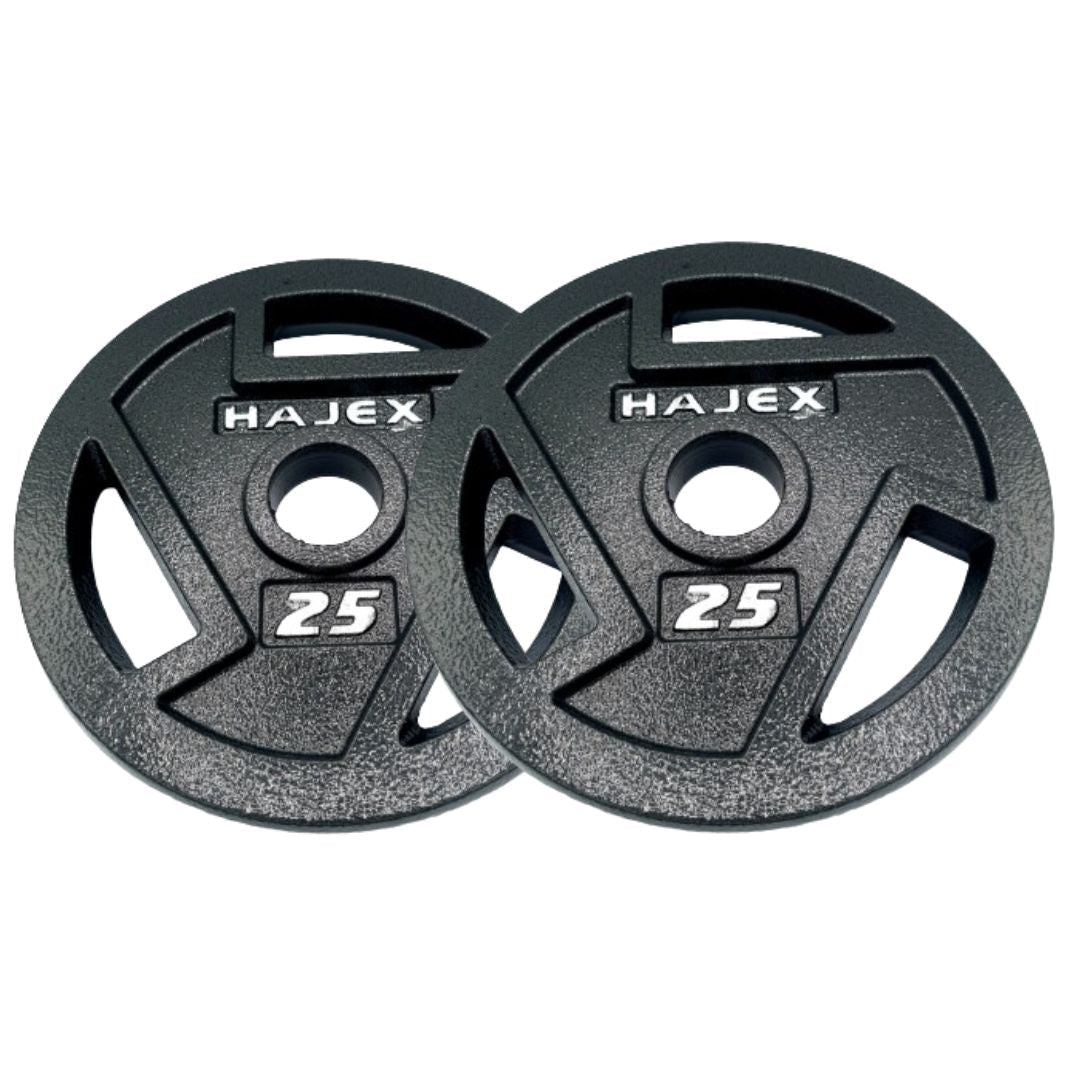 HAJEX Tri Grip Cast Iron Weight Plates 