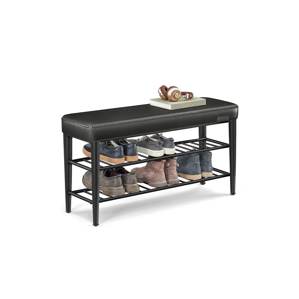 VASAGLE EKHO Collection - Shoe Bench with Metal Shelves 