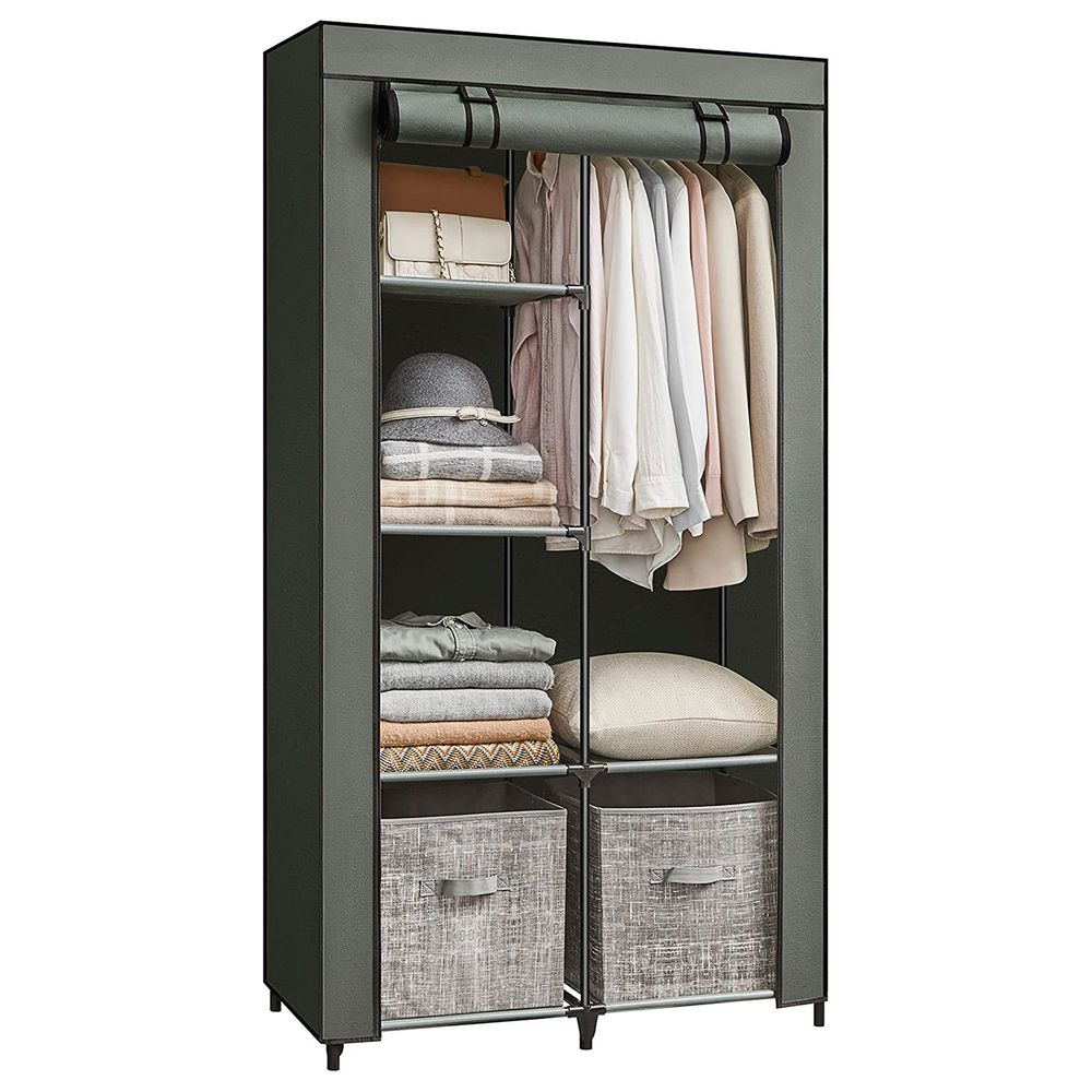 SONGMICS Clothes Storage Organizer with 6 Shelves 