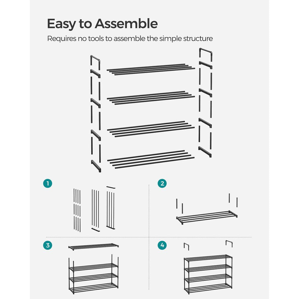SONGMICS Metal Shoe Rack 