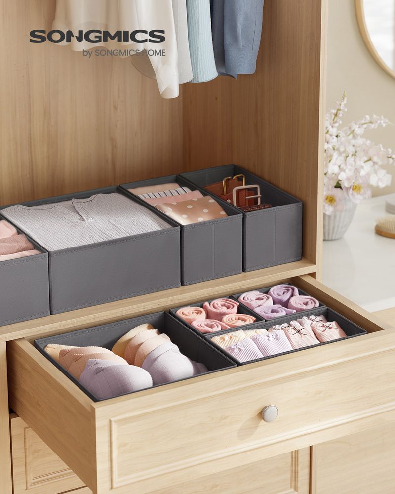 SONGMICS Dresser Drawer Organizers 