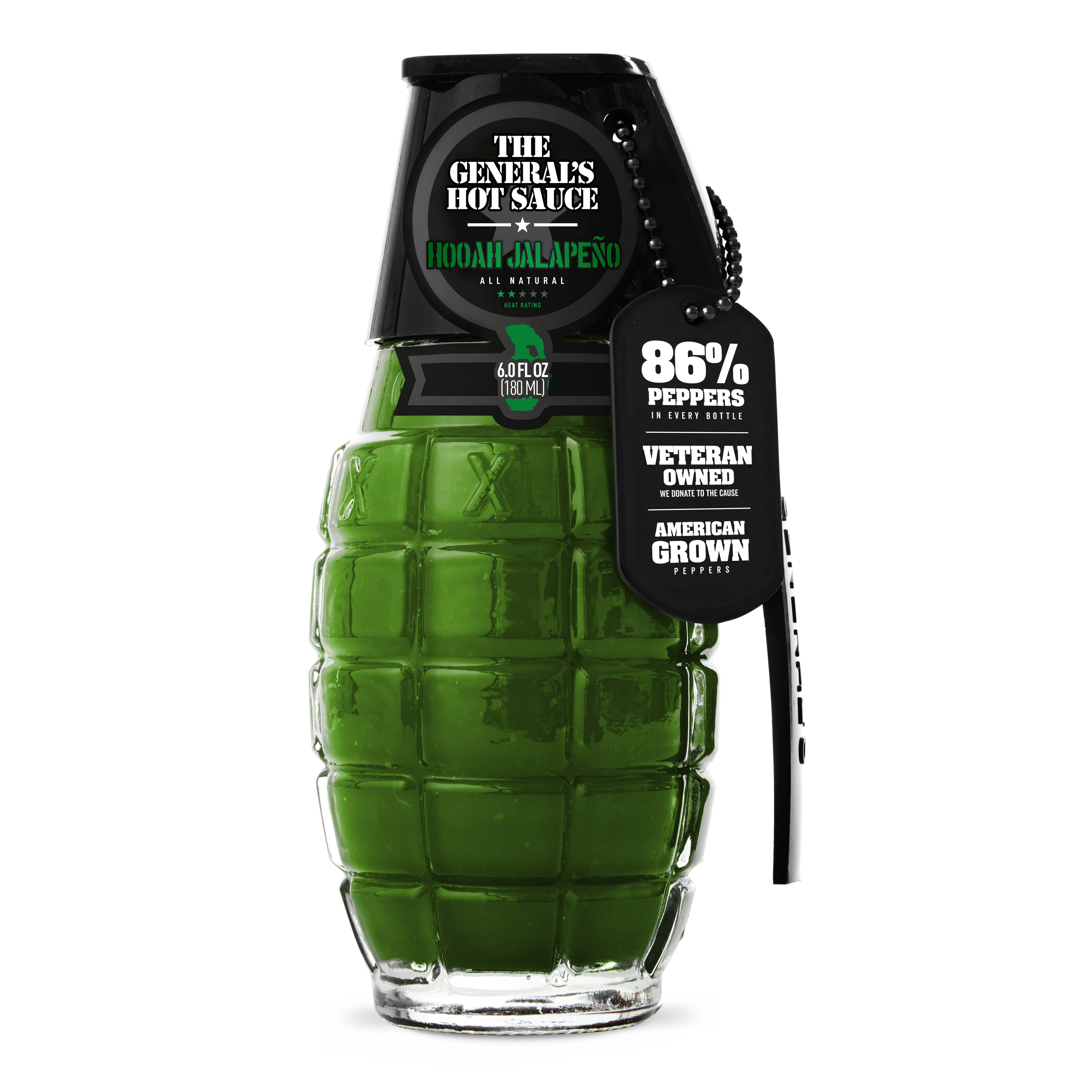 HOOAH Jalapeño - The General's Hot Sauce 