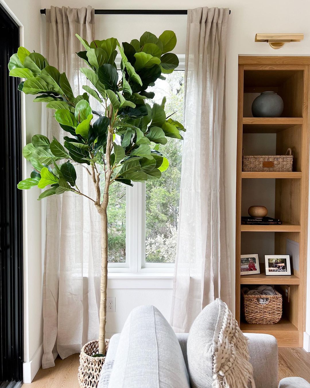 Mila Artificial Fiddle Leaf Potted Plant (Multiple Sizes) 