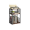 VASAGLE 3-Tier Record Player Stand & Side Table – Vinyl Storage for Up to 100 Albums