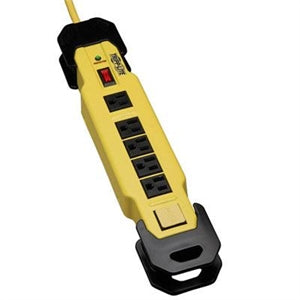 Tripp Lite Safety Surge Protector Strip 120V 6 Outlet 15' Cord OSHA - Receptacles: 6 x NEMA 5-15R - 2700J