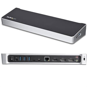 USB-C Dock - 4K Triple Monitor USB Type-C Docking Station with Dual DisplayPort & HDMI - 100W Power Delivery - 5x USB 3.0 Hub 