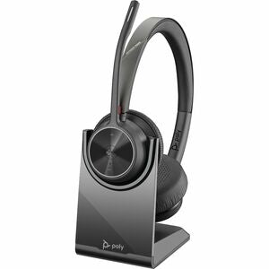 Poly Voyager 4320-M Microsoft Teams Certified Headset + BT700 Dongle + Charging Stand 