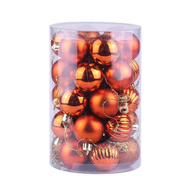 34 Christmas Ball Set 4cm Christmas Ornaments 