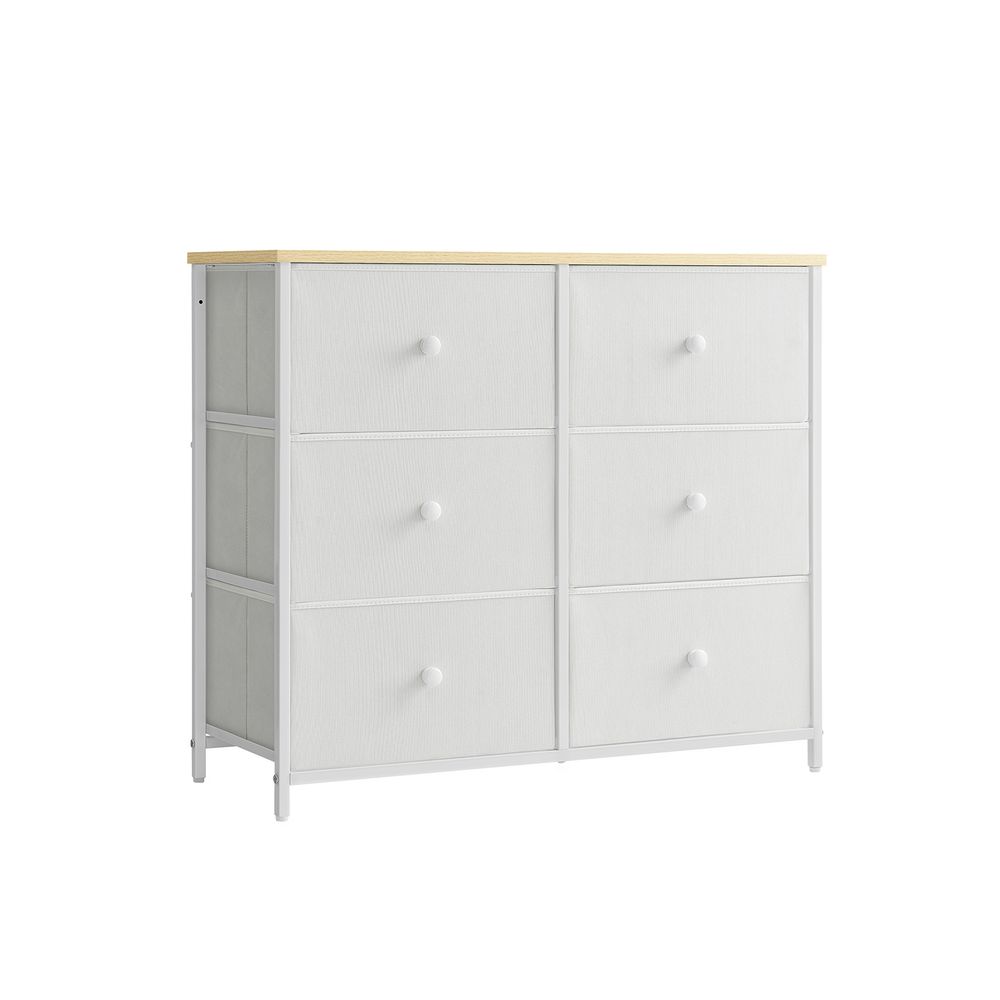 SONGMICS Closet Fabric Dresser with Metal Frame 