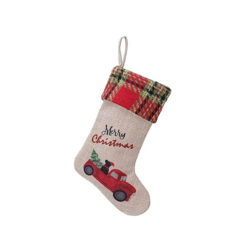 Christmas Decoration Supplies Car Linen Stockings Suit 
