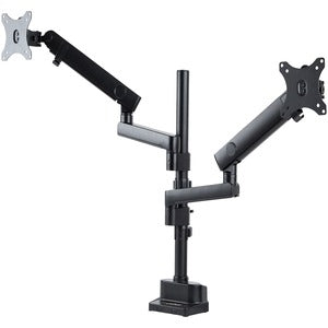 Desk Mount Dual Monitor Arm, Height Adjustable Full Motion Monitor Mount for 2x VESA Displays up to 32" (17.6lb/8kg) 