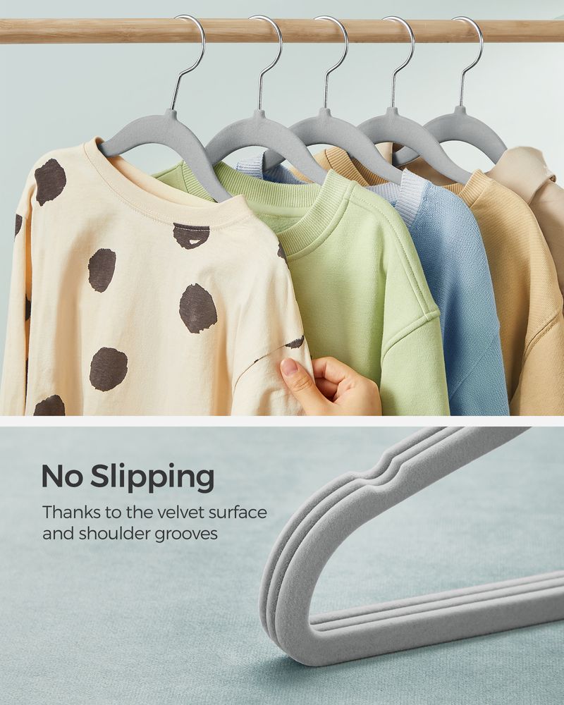 SONGMICS Kids Hangers for Closet 