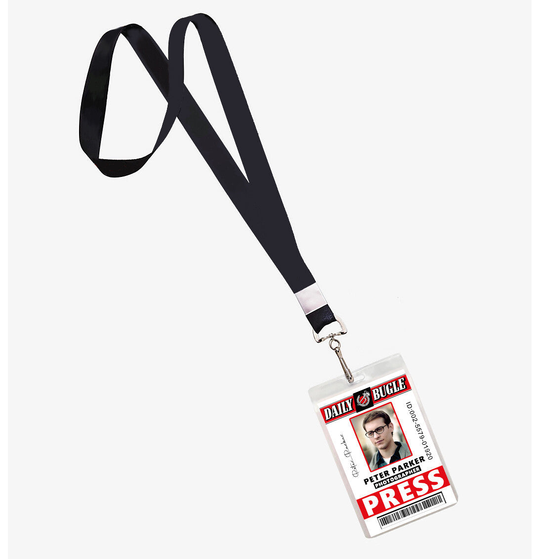 Peter Parker Daily Bugle Press Pass Lanyard ID Badge 