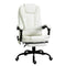 Vinsetto Ergonomic Reclining Office Chair with 7-Point Vibrating Massage, Footrest, Height Adjustable Swivel Executive Chair  White