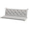 Outsunny 3-Seater Outdoor Bench Swing Chair Replacement Cushions for Patio Garden, Light Grey
