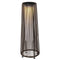 Wicker Solar Floor Lamp, Decorative Outdoor Lamp with Auto On/Off LED Light, IP44 for Patio, Porch, Pathway, Brown