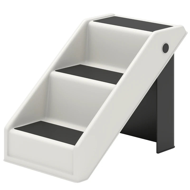 Dog Stairs for Small Dogs, 14.5" H Foldable Pet Ramp with 3 Non-Slip Steps for High Beds or Sofas