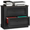 Lateral Filing Cabinet, Farmhouse File Cabinet with 2 Silent Drawers for Letter/A4/Legal Size Files, Black