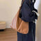 2Pcs Handbags Large Capacity Women's PU Leather Bags + Wallet