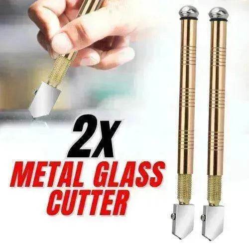 2Pcs Professional Glass Cutter Metal Carbide Precision Anti-Skid Cutting Tools 