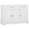 Modern Sideboard Cabinet, Buffet Cabinet with 2 Drawers and Adjustable Shelves, Buffets Tables for Dining Room, White