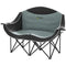 Portable Camp Chair, Double Camping Chair with Cup Holders and Carry Bag, Support 551 lbs, Black