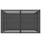 Replacement Mosquito Netting for Gazebo 10' x 12' Black Screen Walls for Canopy with Zippers, Black