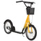 Aosom Kick Scooter with Adjustable Handlebar, Kids Scooter with 2 Brakes Basket Cupholder 16