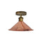 Vintage Industrial Ceiling Light Rose Gold E26 Flush Mount~2156