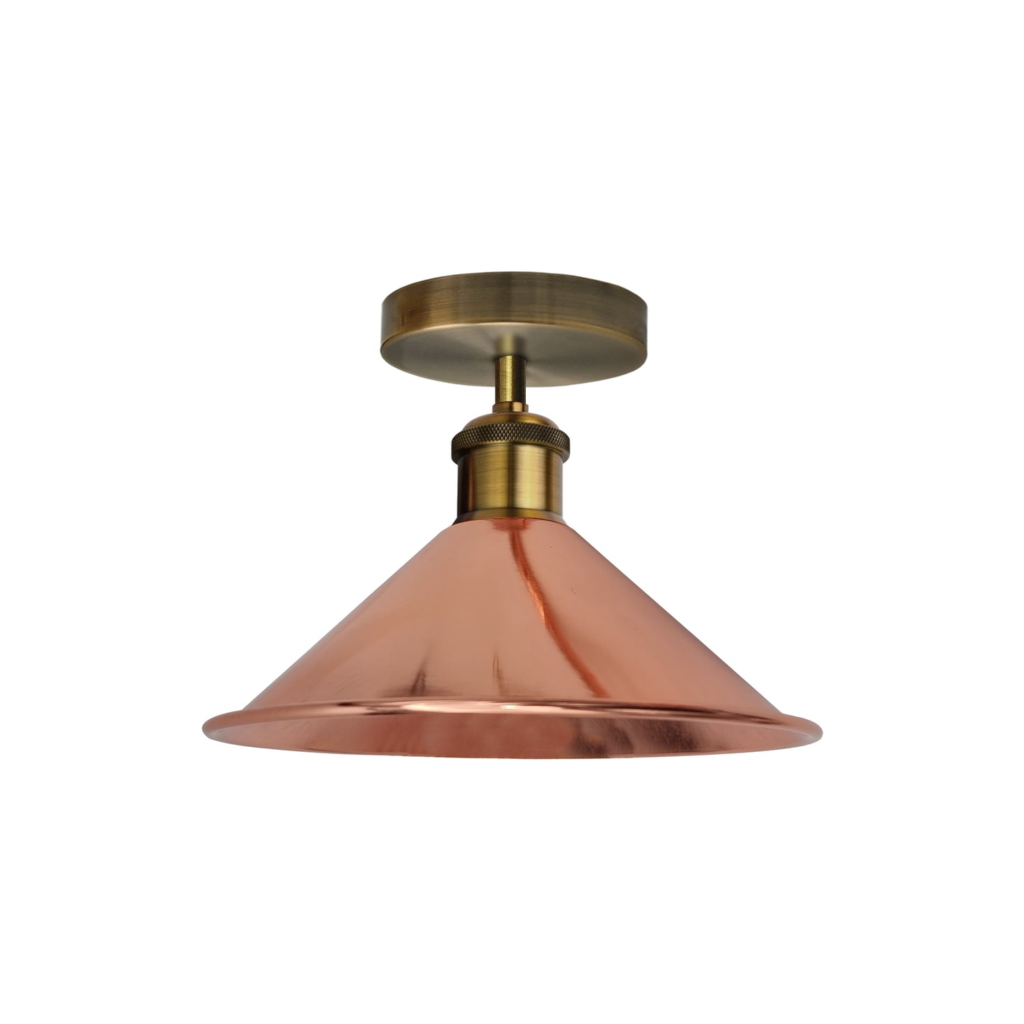 Vintage Industrial Ceiling Light Rose Gold E26 Flush Mount~2156