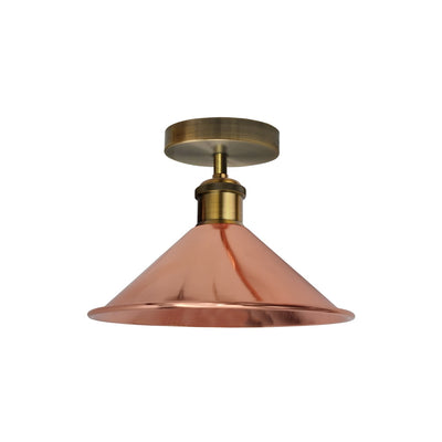 Vintage Industrial Ceiling Light Rose Gold E26 Flush Mount~2156 
