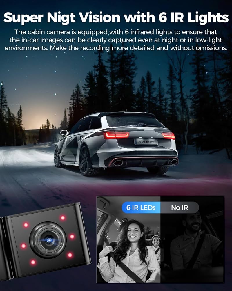 AZDOME M590 3 Channel Dash Cam 
