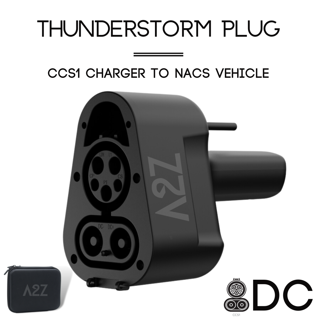 CCS1 Charger To NACS Vehicle | DC | Compatible with Tesla Vehicles & NACS vehicles | UL2252/CSA-C22.2 Certified | The Thunderstorm Plug 