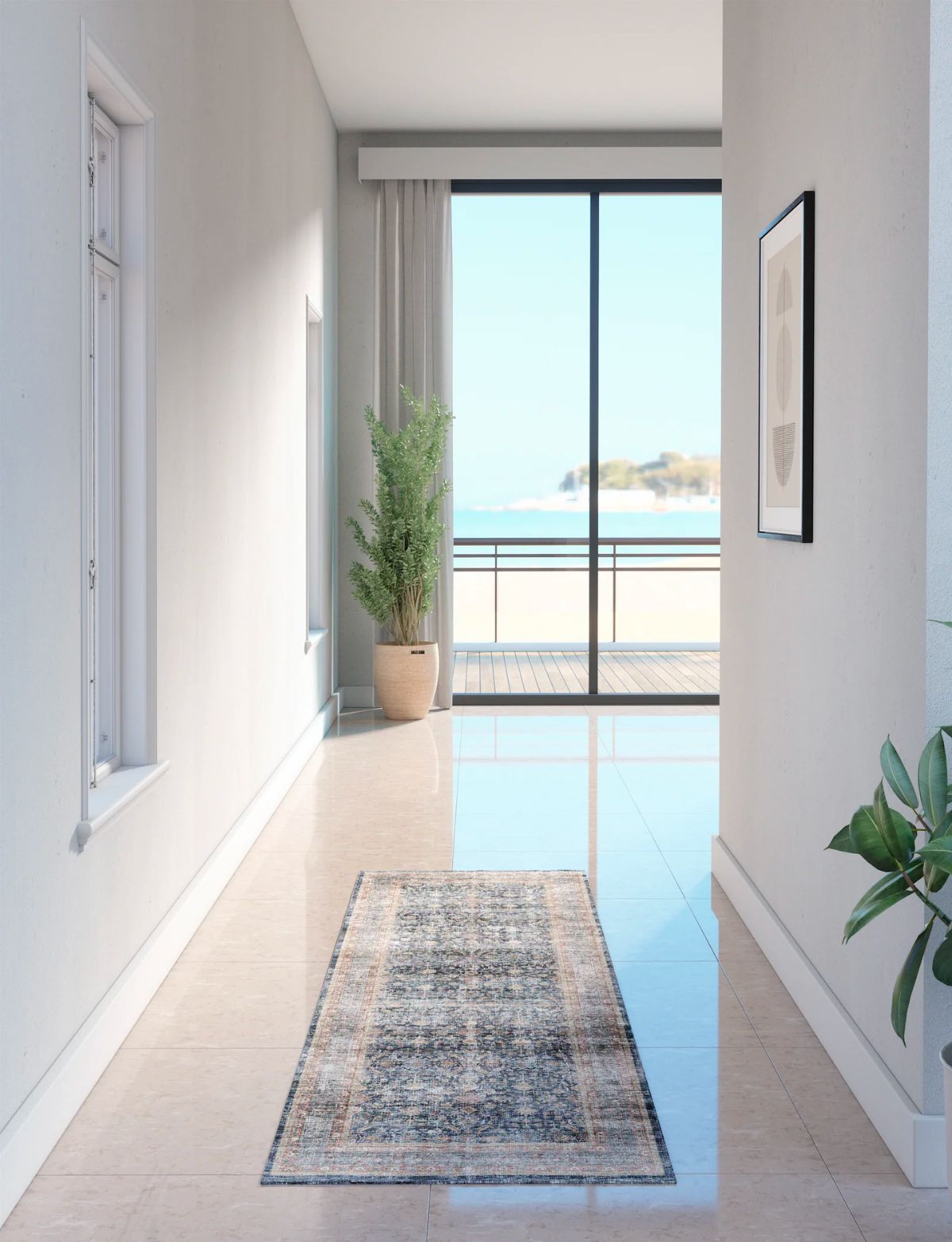 Davina Navy Lagoon Rug 