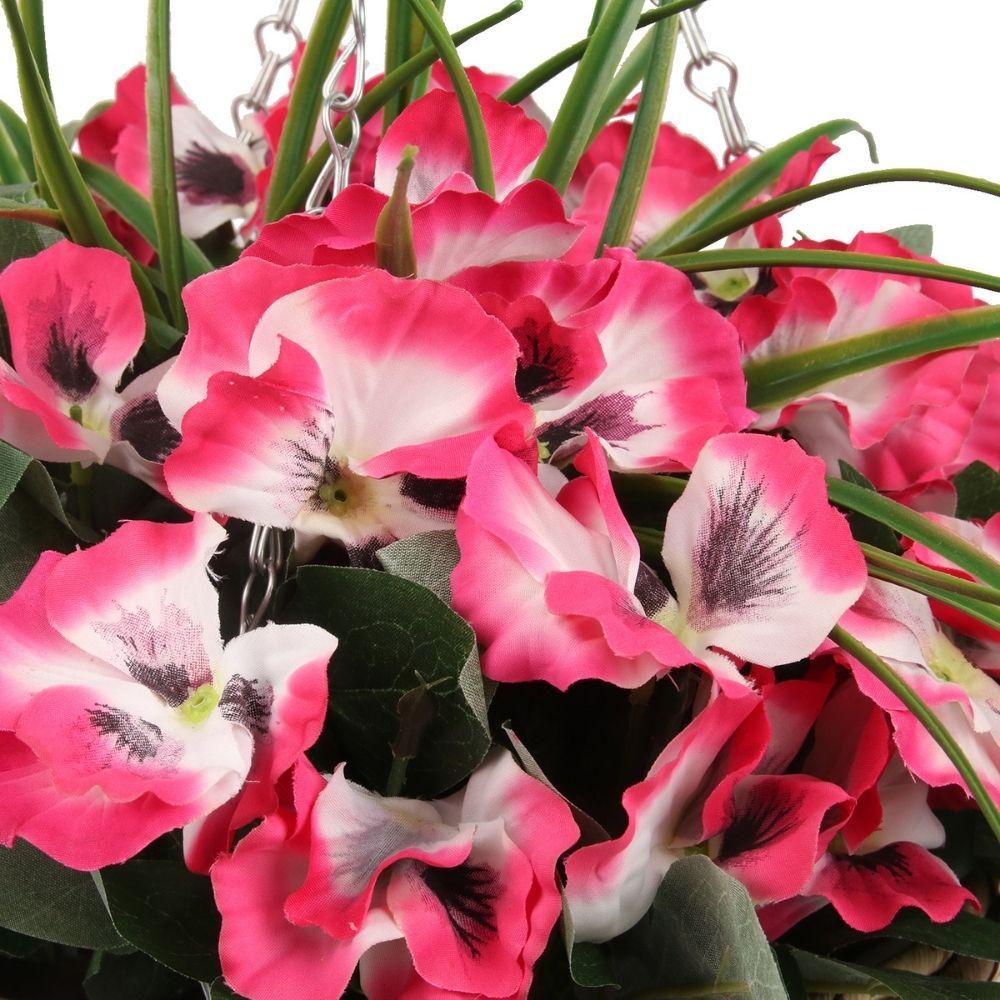 Aubree Artificial Floral Arrangement In Hanging Basket 