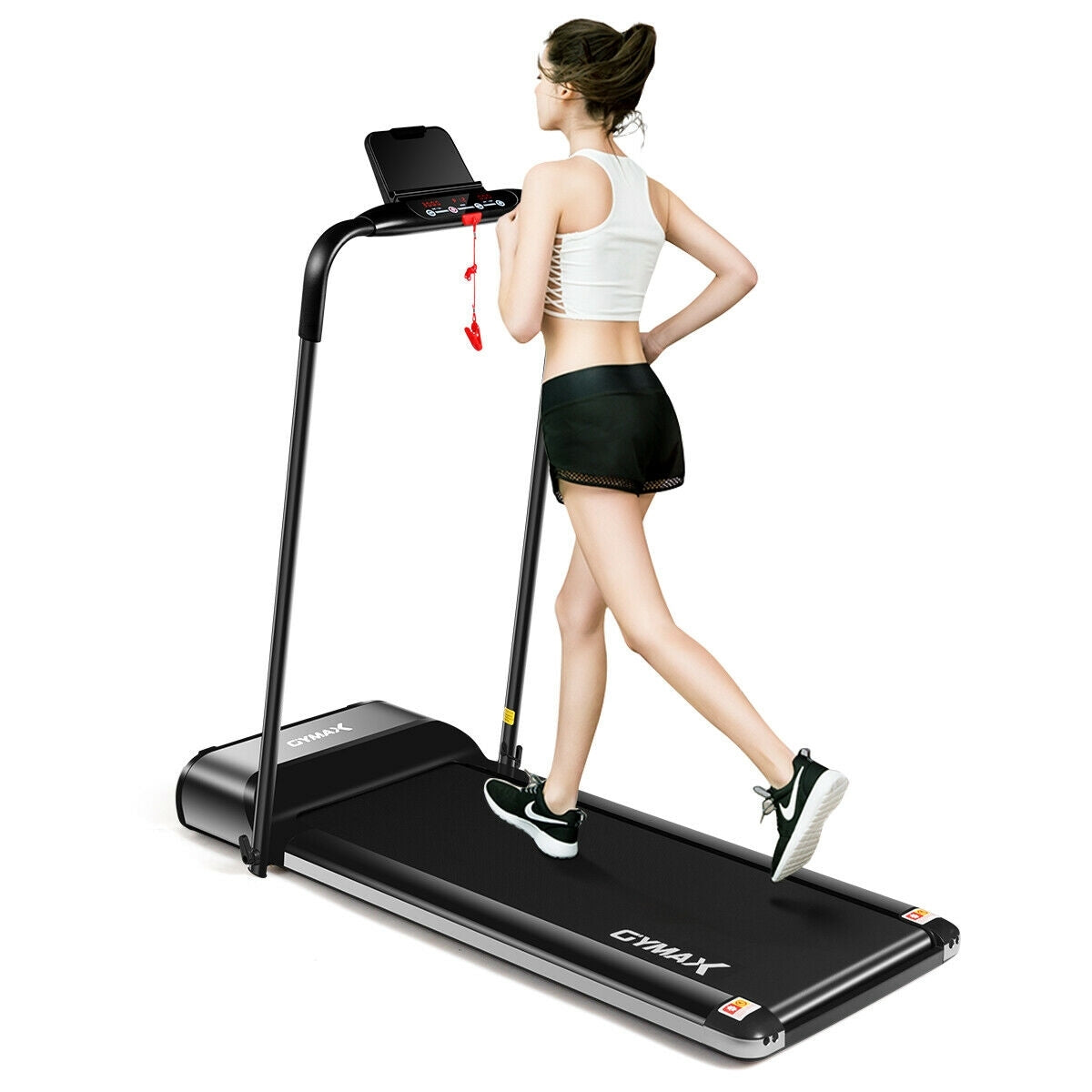 Ultra-thin Electric Folding Motorized Treadmill with LED Monitor Low Noise