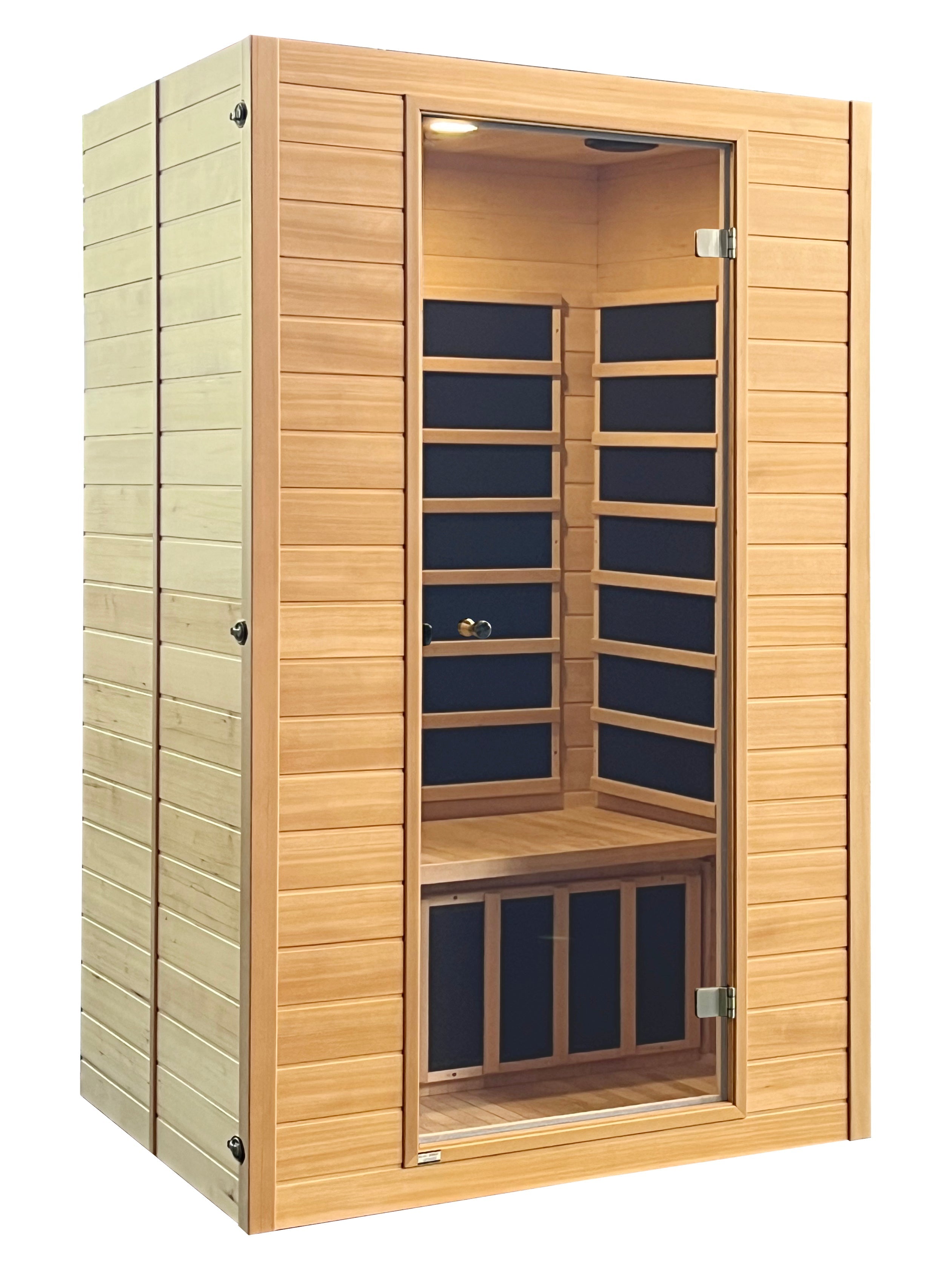 Blisspod, Vienna, Far Infrared Sauna Canadian Hemlock Very Low EMF Sauna, 7 Heaters – 3 Persons 