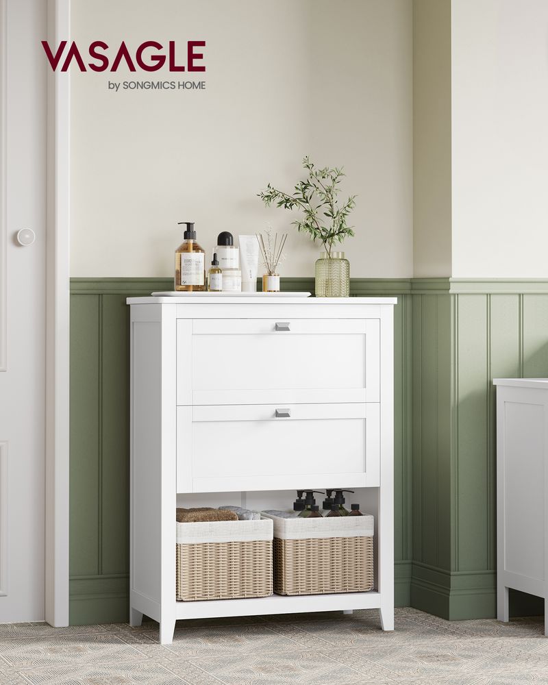 VASAGLE Bathroom Cabinet with 2 Drawers 