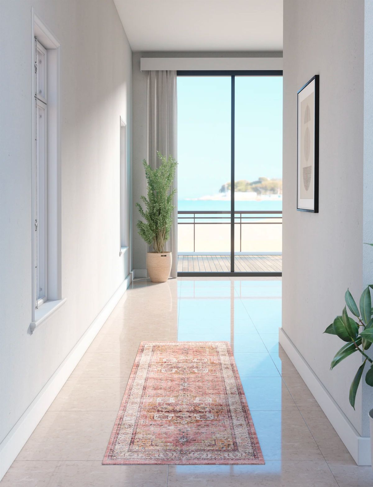 Frema Coral Orange Rug 