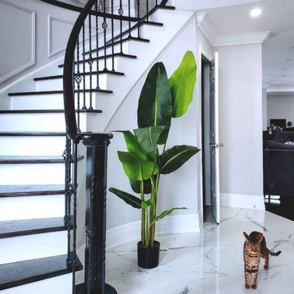 Dani Artificial Travellers Palm Tree Potted Plant (Multiple Sizes) 