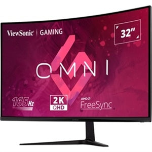 ViewSonic Entertainment VX3218C-2K 32" Class WQHD Curved Screen LED Monitor - 16:9 - Black