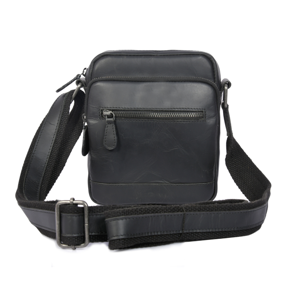 Leather Shoulder Bag – Cognac | Compact Crossbody Satchel