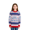 Girl White Merry Christmas Sweater Classic Festive Winter Knit