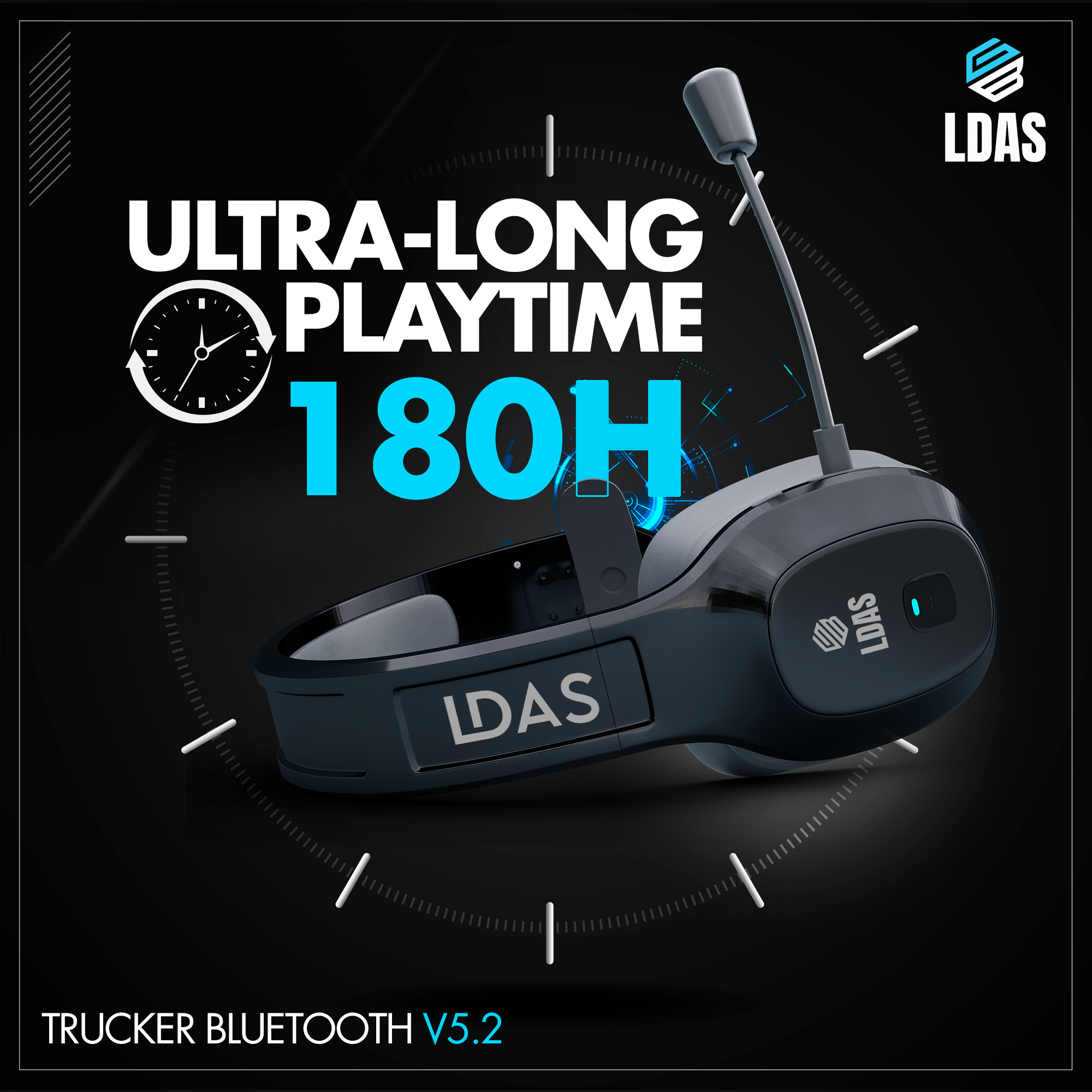 LDAS Trucker Bluetooth Headset GeForce1 (TH11) 