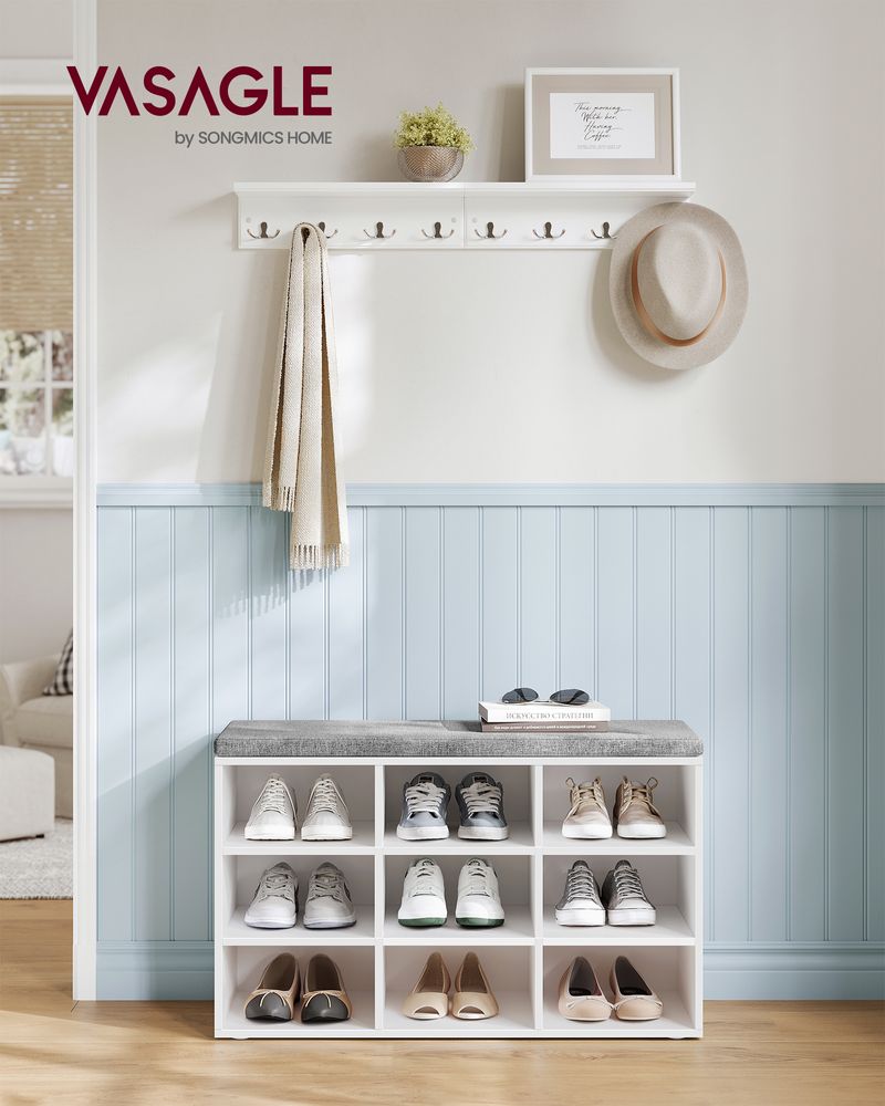 VASAGLE Shoe Bench with Cushion 