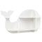 Floating Dolphin Shelves Wall Mounted Storage Display Rack-White