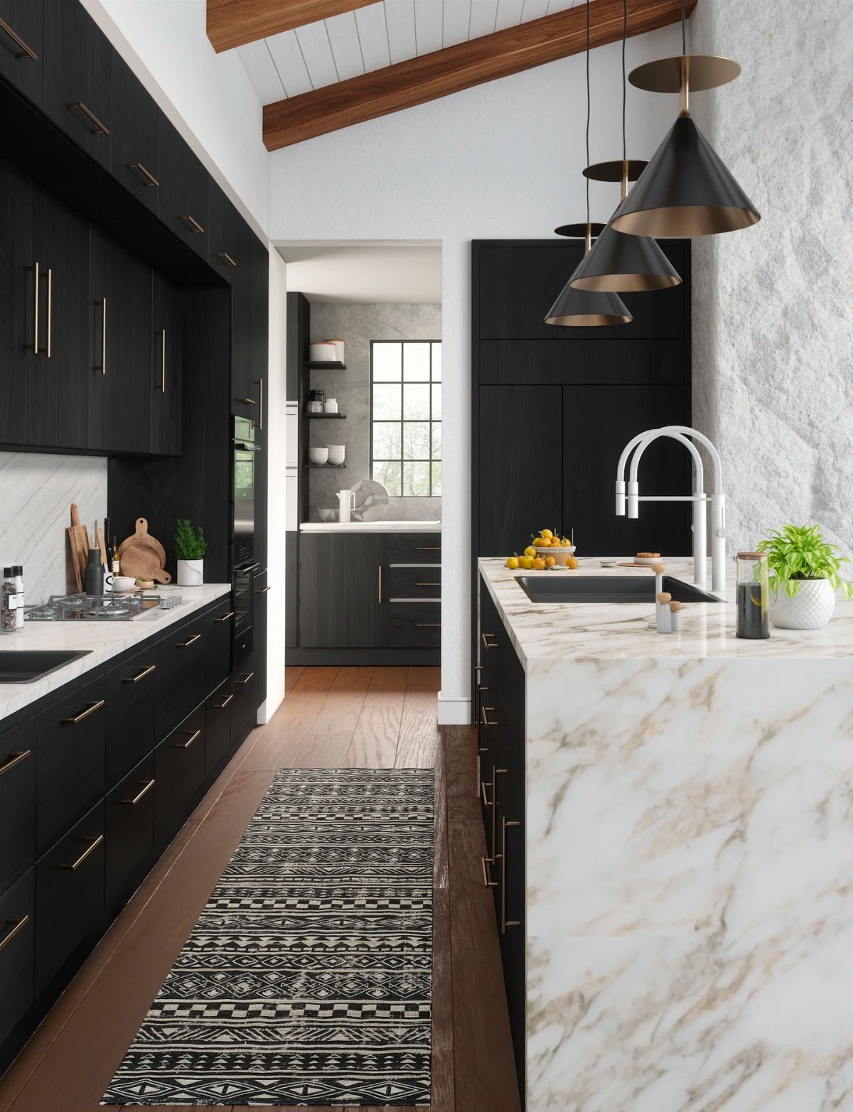 Nadine Black & White Rug 